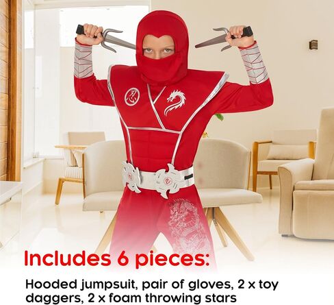 Morph Ninja Costume Kids, Boys Ninja Costume, Ninja Kids Merch, Ninja Set Outfit, Ninja Suit for Kids With Accessories in Saudi Arabia