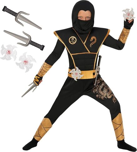 Morph Ninja Costume Kids, Boys Ninja Costume, Ninja Kids Merch, Ninja Set Outfit, Ninja Suit for Kids With Accessories in Saudi Arabia