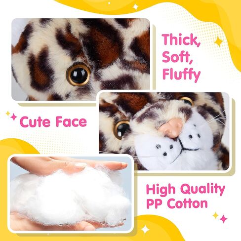 BSTAOFY 10 '' Light Up Plush Plush LED LEPARD LEOPARD LINDALL LIGHT LIGHT COMPTRY TOME TOME TOYS GLOW خائفة من الظلام ، عيد ميلاد عيد الحب للأطفال الصغار in Kuwait