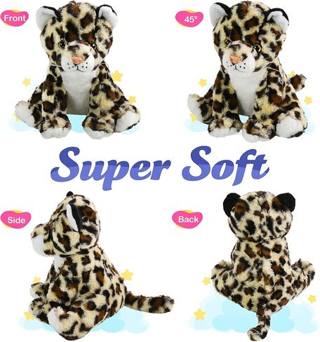 BSTAOFY 10 '' Light Up Plush Plush LED LEPARD LEOPARD LINDALL LIGHT LIGHT COMPTRY TOME TOME TOYS GLOW خائفة من الظلام ، عيد ميلاد عيد الحب للأطفال الصغار in Kuwait