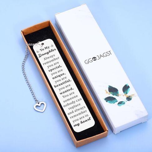 Easter Basket Stuffers for Kids Daughter Graduation Gifts, Daughter Bookmark Gift from Mom Dad, Inspirational to My Daughter Bookmark, Daughter Birthday Gifts, Easter Gifts for Girls in Kuwait