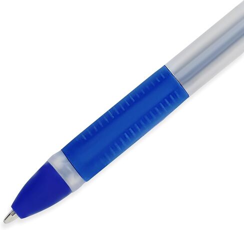 RADIUS Trixo Retractable Assorted 10 Multi Colours Ink Ballpoint Pens - 50 Pack, 1.0mm Medium Fine Point, Comfort Rubber Grip, Smooth Writing, Journaling, Home, School & Office Supplies in Kuwait