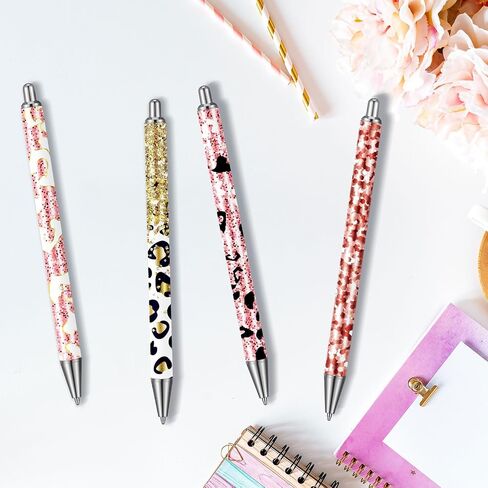 Qilery 25 Set Stainless Steel Resin Blank Epoxy Pens for UV Dtf Wraps Sublimation Pen Gifts Resealable Pouch Bag and Holographic Thank You Cards Set for DIY Glitter Craft in Saudi Arabia