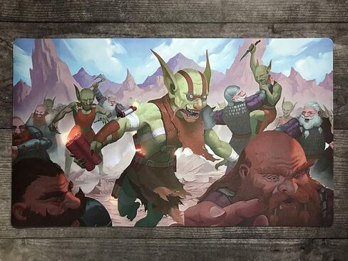 Fantasy North - Lance - Dragon Knight (Endragos) - TCG Trading Card Game Playmat and Mouse Pad - 24 x 14 inches - Perfect for Magic MTG Commander Pokemon Yugioh and Other Card Games in Kuwait