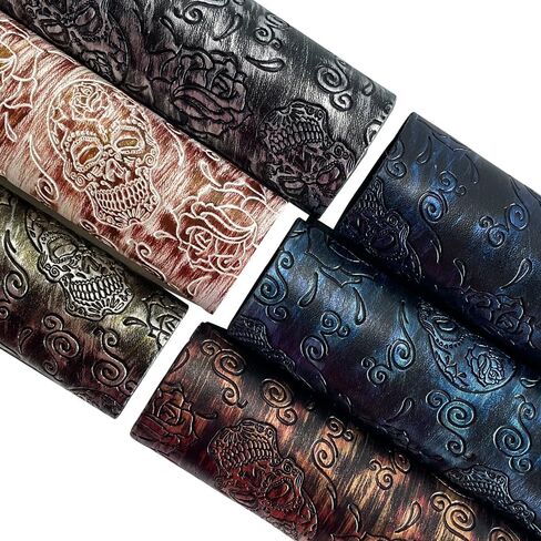 XHT 6 PCS/Set Classical Pu Faux Leather Sheet 8.3 "x11.8" in Kuwait