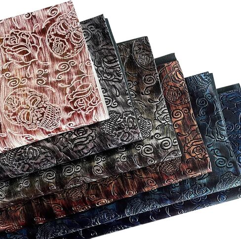 XHT 6 PCS/Set Classical Pu Faux Leather Sheet 8.3 "x11.8" in Kuwait