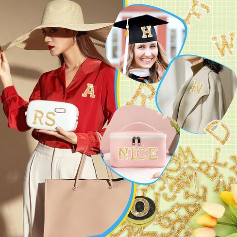 أحرف حجر الراين بقع ذاتية اللصق للملابس: ملصقات Kingsow Pink 56pcs ملصقات تصحيح أحرف بلورية بريق A-Z ALPHABET-تصحيحات أحرف بلينغ على السترات والقبعات والحقائب in Kuwait