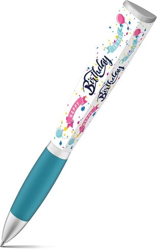Happy Birthday Pen (1 Pen, 3-Sided) Birthday Gifts for Women, Birthday Gifts for Men, Cute Pens Ballpoint Pens, Best Friend Birthday Gifts For Her, Birthday Girl, Gift for Women, Tween Gifts Cool Pens in Saudi Arabia