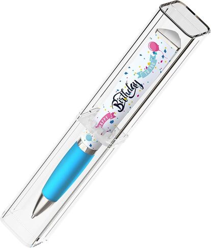 Happy Birthday Pen (1 Pen, 3-Sided) Birthday Gifts for Women, Birthday Gifts for Men, Cute Pens Ballpoint Pens, Best Friend Birthday Gifts For Her, Birthday Girl, Gift for Women, Tween Gifts Cool Pens in Saudi Arabia