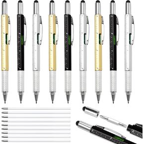 Gifts for Men, Valentines Day Gifts for Him, Multitool Pen 9pcs Multi-Tool Pen Set, Mens Gifts for Fathers Day Dad Gifts, Birthday Gifts for Him, Stocking Stuffers for Adults Men
