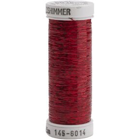 Sulky Of America Holoshimmer Polyester Metallic Thread, 250 yd, Christmas Red
