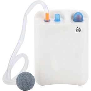 Fish Oxygenator Pump,Portable Battery Powered Aquarium Air Pump Oxygen Aerator Pump with Bubble Stone for Outdoor Fishing Fishing Transporting