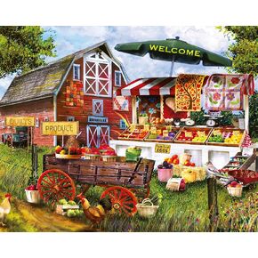 Ceaco - Fresh Country Produce - 1000 Larger Sized Piece Jigsaw Puzzle