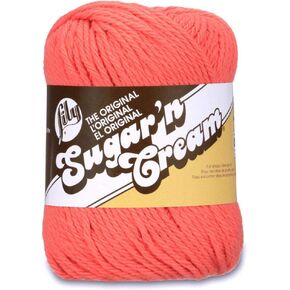 Lily Yarns Lily Sugar 'n Cream Yarn Solid (01699) Tangerine