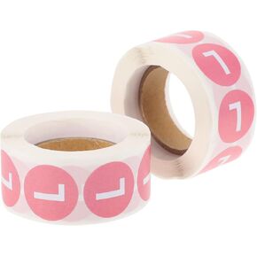 Operitacx 2roll Self- Adhesive Apparel Self Adhesive Round Decals Circle Retail Safe for Stickers L Color Premium Coded Clothes Label Size T Shirts Sticker Home Sizing