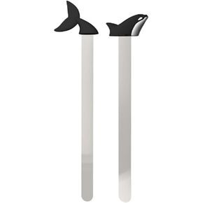 Bookmarks Whale and Whale Tail Bookmarks Metal Bookmark Reading Book Markers for Women and Book Lovers Pack of 4