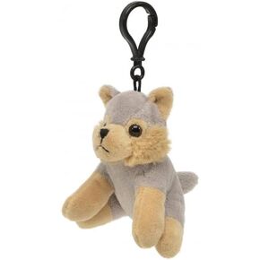 Unipak 1177WO-K Wildlife Wolf Plush Key Holder, 3.5-inch Height