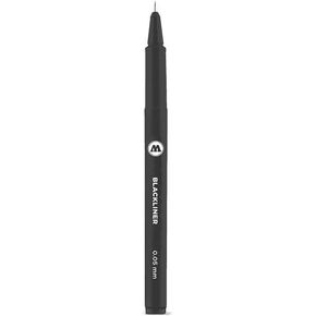 MOLOTOW Blackliner Pen, .3mm Tip, Black Permanent Ink, 1 Each (703.204)