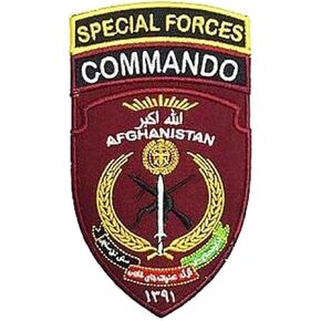 Special Forces Commando Afghanistan 3D Tactical Patch Military Embroidered Morale Tags Badge Embroidered Patch DIY Applique Shoulder Patch Embroidery Gift Patch