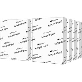 Springhill 015300 Digital Index White Card Stock 110 lb 8 1/2 x 11 250 Sheets/Pack