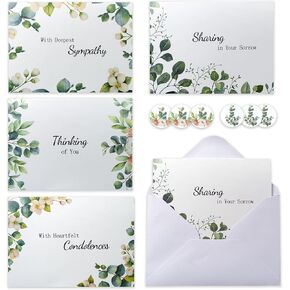 24 Pack Sympathy Cards with Envelopes for Loss of Loved one Condolences Cards with Thoughtful Messages in Saudi Arabia