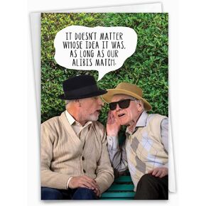 NobleWorks - Funny Happy Birthday Card with Envelope - Colorful Humor Card, Greeting Note - Never Find Your Body 5457