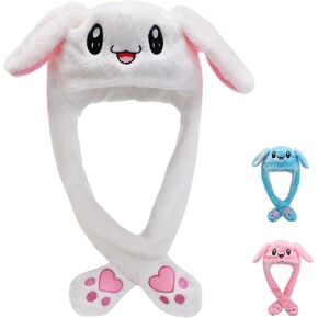 Bunny Hat, Funny Plush Bunny Hats, Plush Christmas Rabbit Hat, Party Cosplay Cute Animal Hats.
