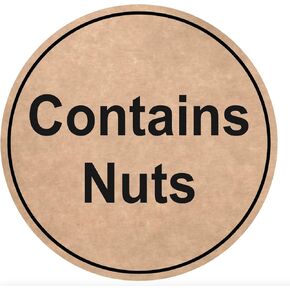 1.5 inch 300PCS Contains Nuts Stickers Removable Stickers for Food, Kitchen