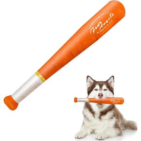 لعبة البيسبول الفخمة للحيوانات الأليفة ، لعبة Deckies Pupper Deckies Dockies Dog Dog - Plush speceaky and Crinkle Funny Dog Toy - Drool Mint (Baseball Bat)
