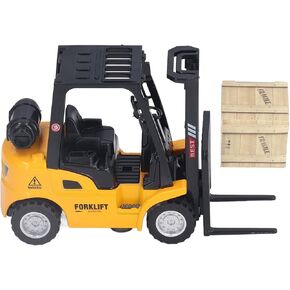 Forklift Construction Toys, Alloy car Model Toys, liftable Design Engineering car Forklift Toys, 360 Degree Polished Simulation Model Toy car Engineering car Set 13x5x8cm