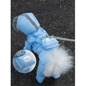 معطف واق من المطر مع أحذية ، معطفات المطر الكلب المقاومة للماء مع غطاء محرك السيارة للكلاب الكبيرة المتوسطة الكبيرة ، معطف واق من المطر مع حزام عاكس ، سترة المطر خفيفة الوزن مع ثقب المقود (زهرة صفراء ، X-large) in Kuwait