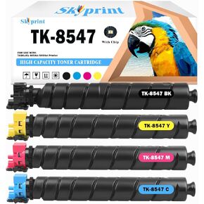 عالي العائد TK-8547 TK8547 استبدال خراطيش الحبر ل Kycoera TK8547 TK-8547K TK-8547C TK-8547M TK-8547Y الاستخدام لـ TASPHALFA 4054CI 5054C (4 عبوة سوداء الصفراء الصفراء ،)