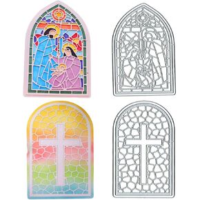 LZBRDY 3 Pieces/Pack Rectangle Frame Circle Triangle Lines Embossing Background Cutting Dies Stencil, Card Making Scrapbooking Birthday Christmas Craft Die Cuts