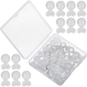 40 Pcs Earring Lifters Backs Earring Backs for Droopy Ears Love Shape Earring Backs Lifters Acrylic Heavy Earring Support Backs Silicone Earring Backs