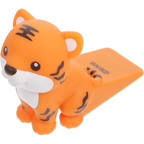 Popetpop Door Stopper Wedge Tiger Door Stopper: Cartoon Animal Door Wedge Non Slip Door Block Block PVC Stops for Bottom of Door