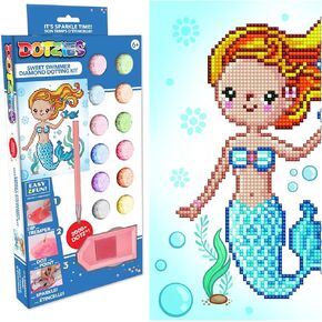 Diamond Dotz Sweet Swimmer Diamond Painting Kits for Adults - Diamond Art Kits a Relaxing Creative Craft Kit with Dotz Gems 9.8x9.1