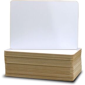Flipside Products 5" x 7" Two-Sided Dry Erase White Boards, Classroom Pack, Double Sided Lapboard for Class, Reusable for Group Participation - 24 Pack
