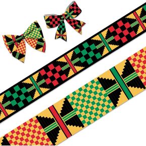 2 أجهزة الكمبيوتر السوداء التاريخ الشهر شرائط Grosgrain 1 "2/3" ديكور صغار juneteenth شرائط 5 ياردات ، شرائط حرفية أمريكية من أصل أفريقي لحفل كوانزا لصالح ديكور هدايا العطلة توفيات DIY Supplies
