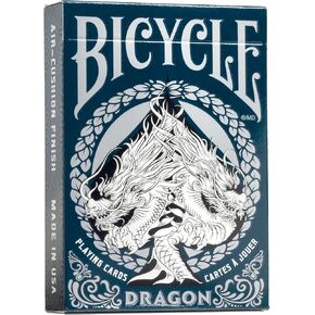 Bicycle Dragon Playing Cards - 1 Deck, Air Cushion Finish, Professional, Superb Handling & Durability, Great Gift for Card Collectors
