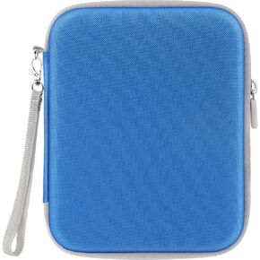 Card Holder Compatible with Yoto Player Cards,Card Binder Holder with Sleeves for Travel，80 Pockets Soft Portable Kids Card Case with Zipper fit for Player & Mini Audiobook Cards（Blue）