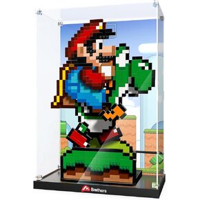 علبة عرض الأكريليك لـ 71438 Mario & Yoshi ؛ فقط حالة العرض ، النموذج غير مدرج