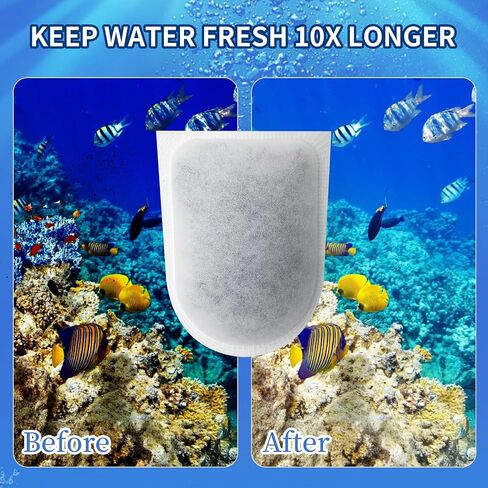 10Pack Tetra Carbon Filters for Aquariums ، يناسب مرشحات Whisper Ex ، متوافقة مع مرشحات Whisper EX30/EX45/EX70 ، خراطيش مرشح الكربون الكبيرة ل tetra in Saudi Arabia