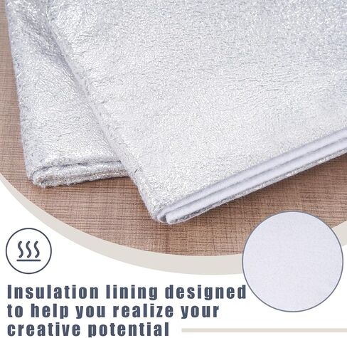 Treela 2 Pcs 36 x 45 Inch Heat Resistant Batting for Potholders Insulating Thermal Lining Batting for Pot Holders Heat Reflective Fabric in Kuwait