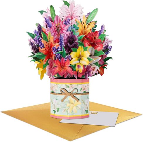 3D Pop Up Card with Sunflower Bouquet Elegant Flower Greeting for Mother’s Day Birthday Retirement Sympathy Easter Get Well Anniversary Graduation Thinking of You Thank You– Includes Envelopes & Note Card in Kuwait