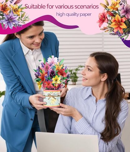 3D Pop Up Card with Sunflower Bouquet Elegant Flower Greeting for Mother’s Day Birthday Retirement Sympathy Easter Get Well Anniversary Graduation Thinking of You Thank You– Includes Envelopes & Note Card in Kuwait