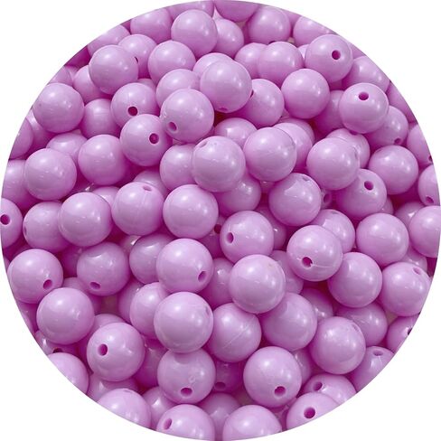 300pcs Acrylic Round Beads 8mm Round Spacer Plastic Pastel Beads Craft Beads with Hole for DIY Bracelet Necklace Jewelry Making Supplies Handmade Craft(Hot Green) in Saudi Arabia
