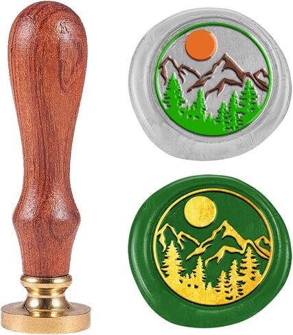 Wax Seal Stamp 1" Vintage Dinosaur on Bicycle Sealing Stamps Removable Brass Head Seal Stamp with Wooden Handle for Envelope Greeting Card Christmas Wedding Invitations Wine Gift Wrapping in Kuwait