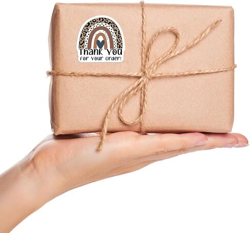 ابتسم لديك بريد سعيد - 500 حزمة من ملصقات 1.5 بوصة للأصدقاء والعملاء والشركات الصغيرة والمحلات التجارية الصغيرة كما شكراً لك وملصقات غلاف هدايا التعبئة والتغليف in Kuwait