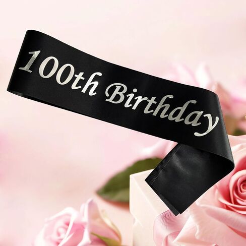 It’s My 18th Birthday Sash,Silver Foil Letter Happy 18th Birthday Sash Party Favors Decoration for Birthday Girls Boys Black in Saudi Arabia