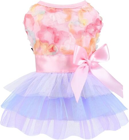 Dog Dress for Small Dogs, Puppy Costume Clothes Girls Pet Clothing Outfit Summer Spring Dresses Chihuahua Yorkie Cat Apparel in Saudi Arabia